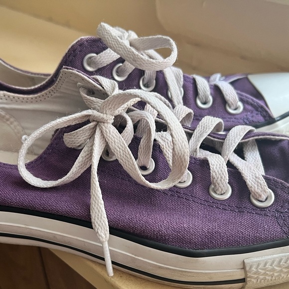 Converse Violet Canvas Shoes - Picture 3 of 4